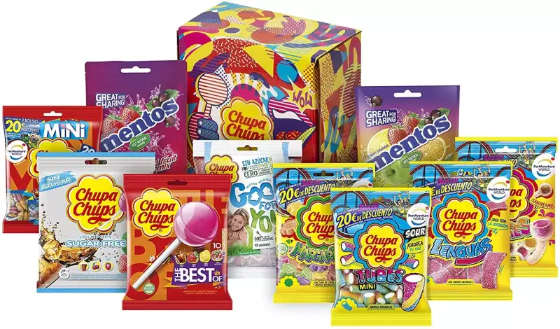 Caja Regalo Bolsas Chupa Chups y Mentos Caja Regalo Bolsas Chupa Chups y Mentos