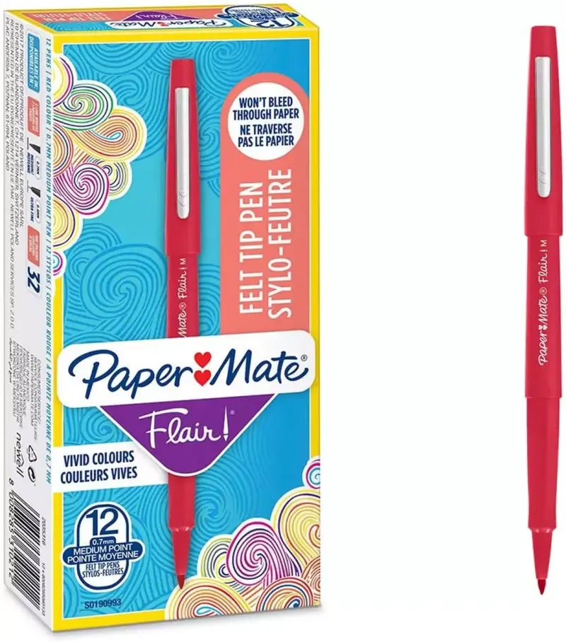 Caja de 12 rotuladores Paper Mate Flair Caja de 12 rotuladores Paper Mate Flair