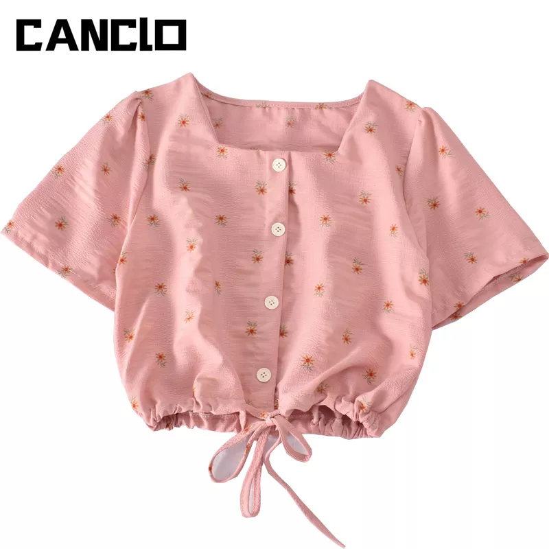 Camisa corta estilo coreana Camisa corta estilo coreana