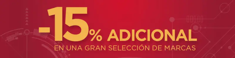 Electro 3: 15% de Dto. EXTRA en selección de Marcas de El Corte Inglés Electro 3: 15% de Dto. EXTRA en selección de Marcas de El Corte Inglés