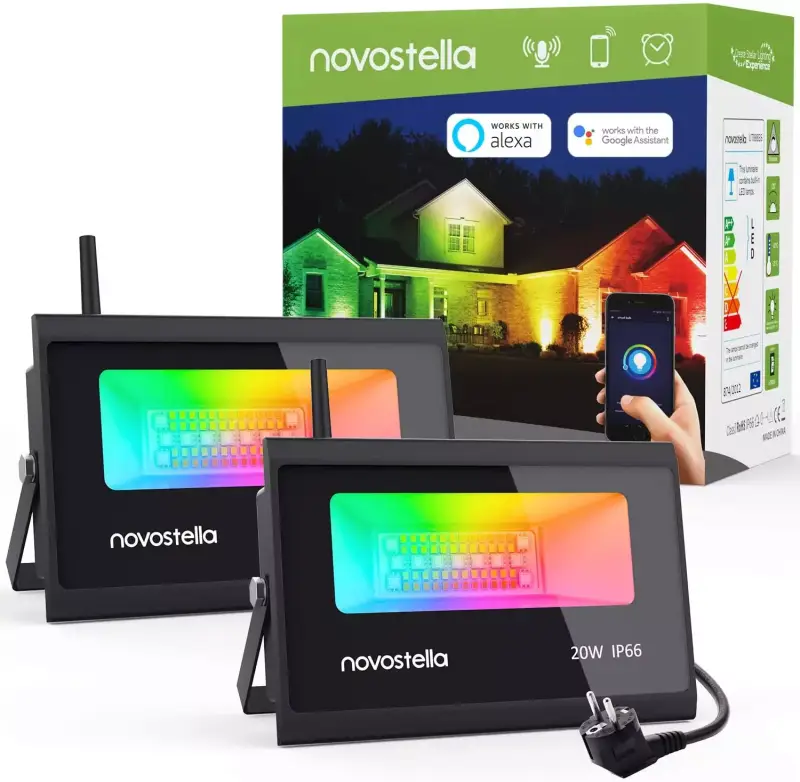 2 Focos LED RGBW WiFi 20W Novostella 2 Focos LED RGBW WiFi 20W Novostella