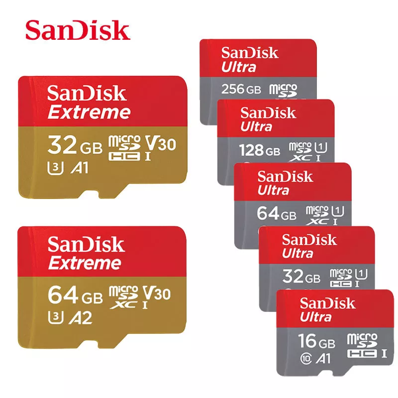 SanDisk-tarjeta de memoria Micro SD 256GB U3 SanDisk-tarjeta de memoria Micro SD 256GB U3