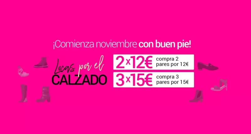 Compra 3 pares de zapatos Compra 3 pares de zapatos