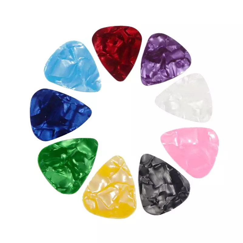 Pack de 10 Púas de guitarra eléctrica lisa Pack de 10 Púas de guitarra eléctrica lisa