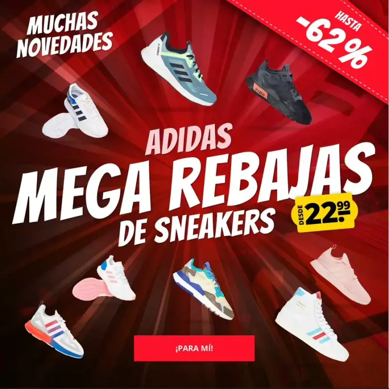 Rebajas en Zapatillas Adidas desde DeporteOutlet desde 22,9€ Rebajas en Zapatillas Adidas desde DeporteOutlet desde 22,9€