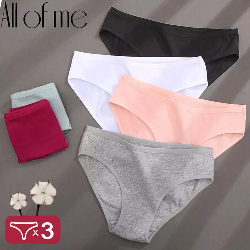 Pack 3 Bragas de Algodón diseño Jacquard Pack 3 Bragas de Algodón diseño Jacquard
