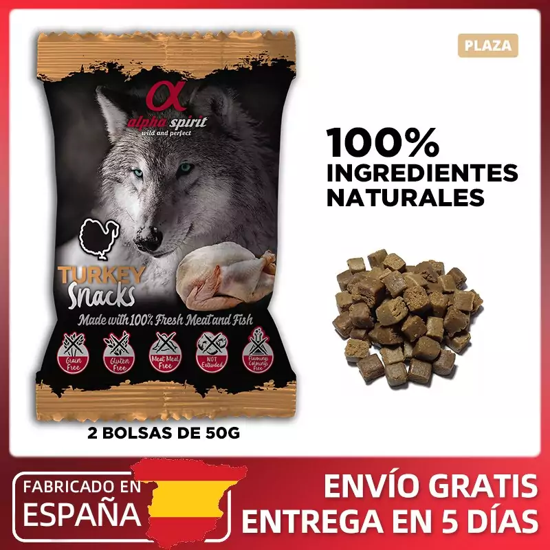 Snack ALPHA SPIRIT para Perro 2 Bolsas 50g Snack ALPHA SPIRIT para Perro 2 Bolsas 50g
