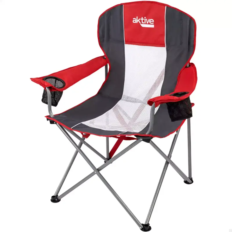 Silla plegable camping XL con posavasos Aktive Silla plegable camping XL con posavasos Aktive