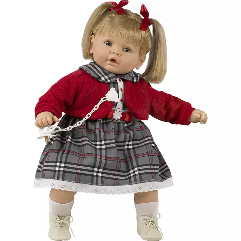 Muñeca Berbesa con vestido a cuadros Muñeca Berbesa con vestido a cuadros