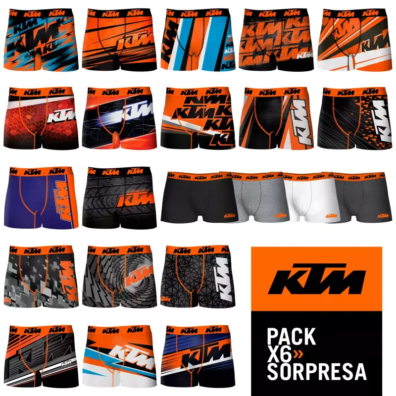 KTM Calzoncillos tipo boxer pack sorpresa KTM Calzoncillos tipo boxer pack sorpresa