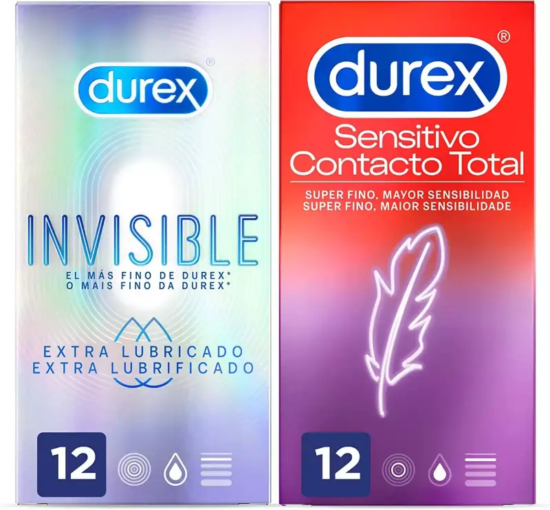 Pack Durex Preservativos: Super finos +Invisible extra lubricado Pack Durex Preservativos: Super finos +Invisible extra lubricado