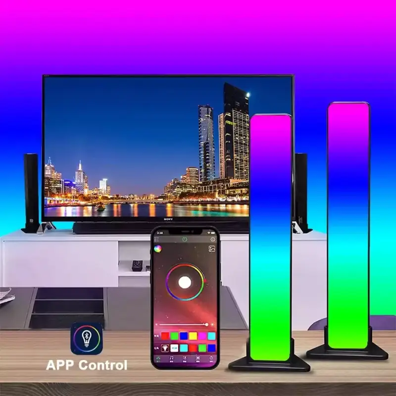 Barras de luz LED RGB con Control de sonido Barras de luz LED RGB con Control de sonido