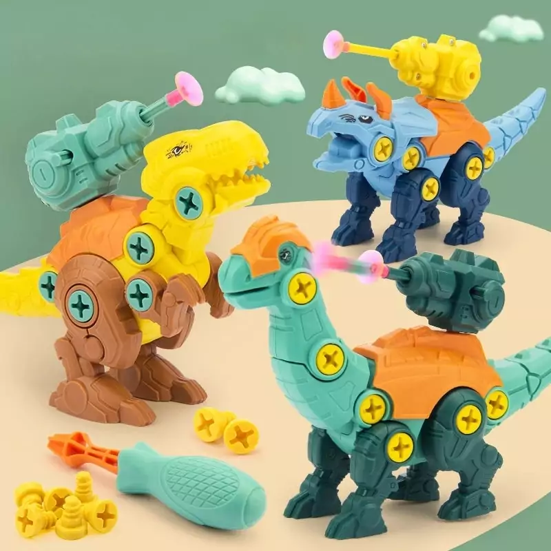 Juego de construcción con tornillos Dinosaurios Juego de construcción con tornillos Dinosaurios