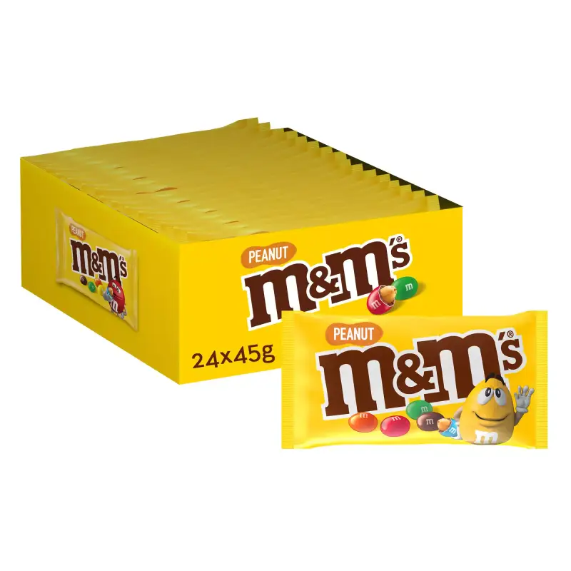 Pack 24x M&M's Peanuts Snack en bolitas Pack 24x M&M's Peanuts Snack en bolitas