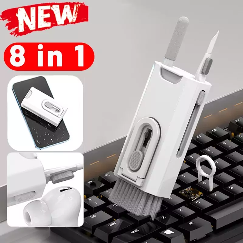 Cepillo de limpieza multifuncional para teclado de ordenador Cepillo de limpieza multifuncional para teclado de ordenador