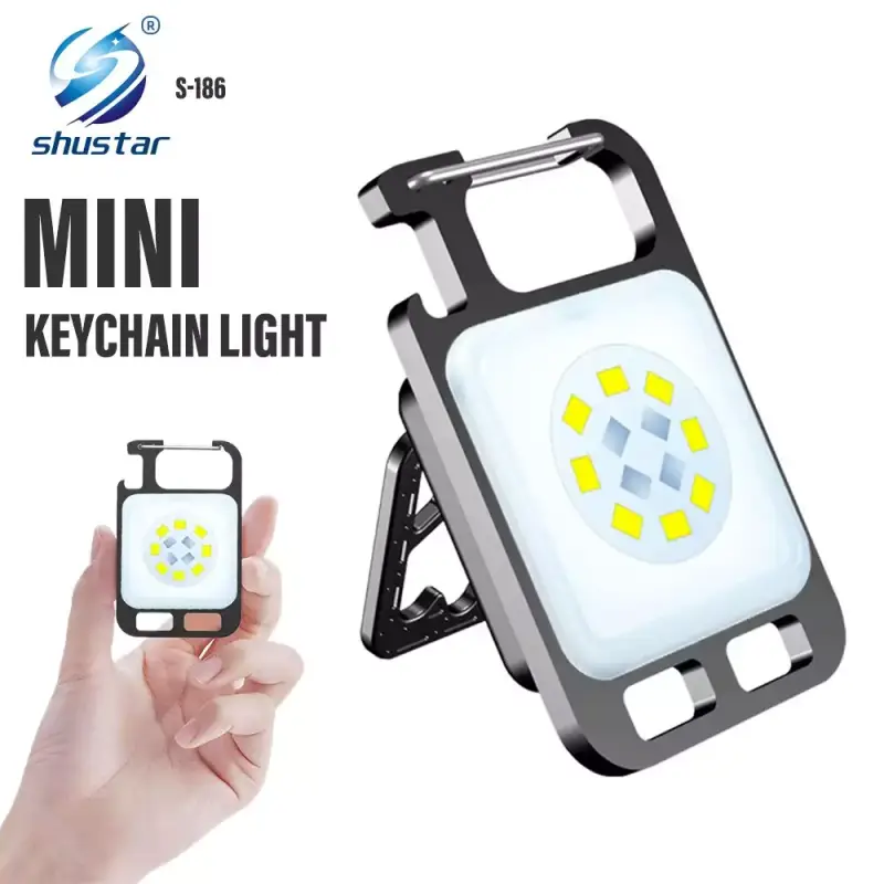 MINI COB llavero linterna lámpara recargable MINI COB llavero linterna lámpara recargable