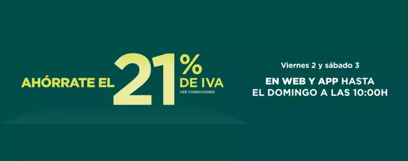 Ahorra el 21% IVA en El Corte Inglés Ahorra el 21% IVA en El Corte Inglés