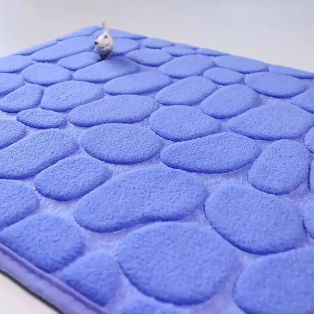 Alfombra para baño de terciopelo con espuma viscoelástica Alfombra para baño de terciopelo con espuma viscoelástica