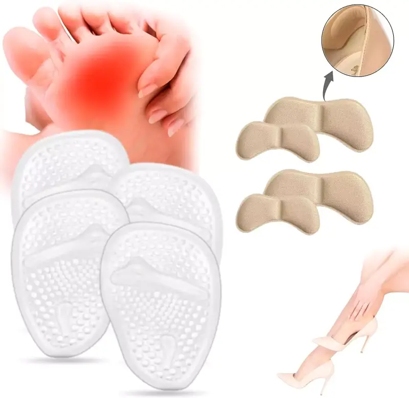 2x Plantillas gel mujer + 2x Taloneras para zapatos 2x Plantillas gel mujer + 2x Taloneras para zapatos