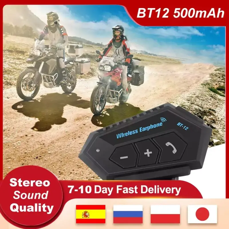 Auricular bluetooth + micrófono BT-12 Auricular bluetooth + micrófono BT-12