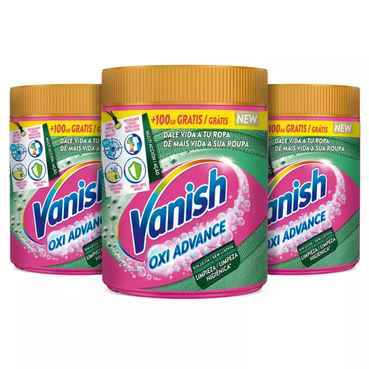 Pack 3x Vanish Oxi Advance Higiene 500gr Pack 3x Vanish Oxi Advance Higiene 500gr
