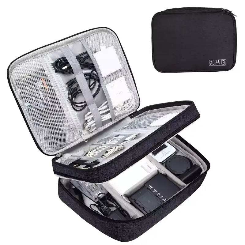 Bolsa de almacenamiento organizadora de accesorios electrónicos Bolsa de almacenamiento organizadora de accesorios electrónicos