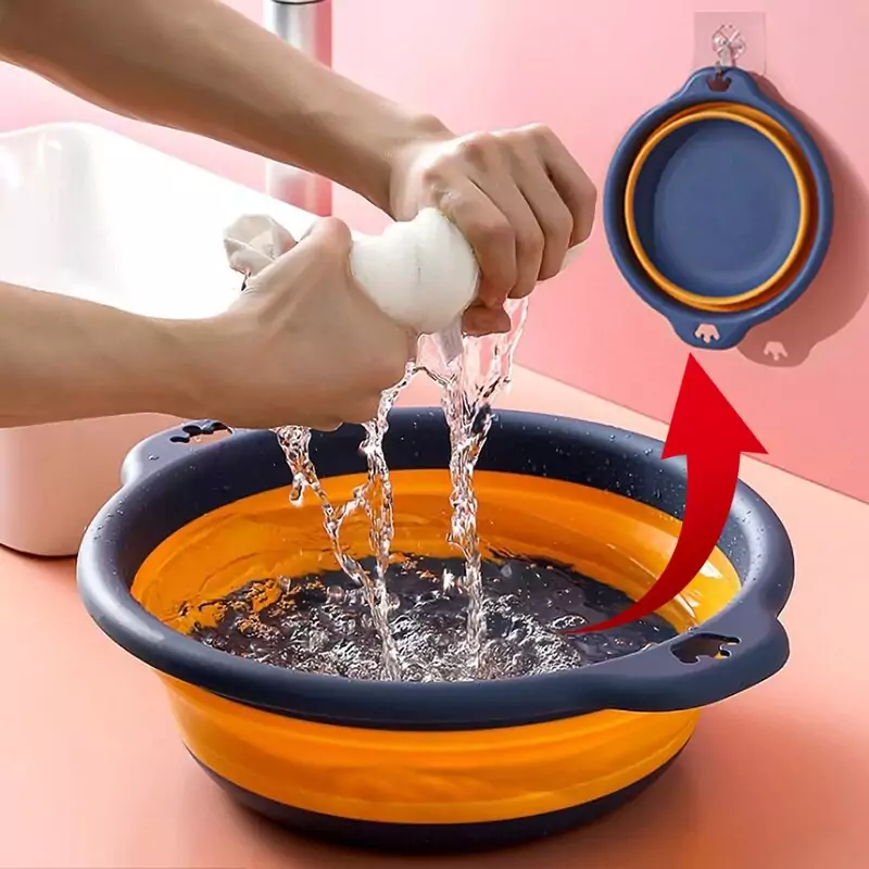 Lavabo plegable de plástico plegable portátil Lavabo plegable de plástico plegable portátil