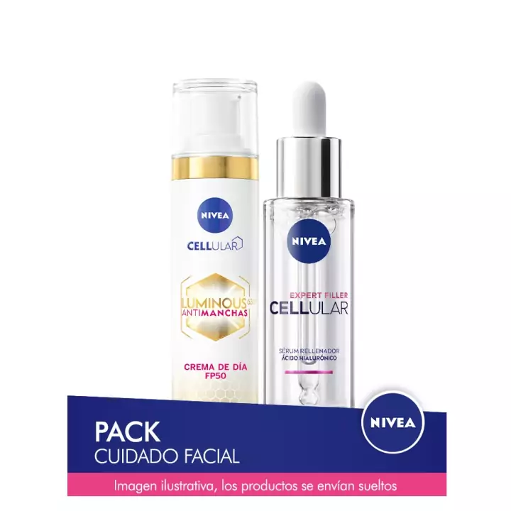 Pack Nivea: Crema Luminous + Serum Cellular Pack Nivea: Crema Luminous + Serum Cellular