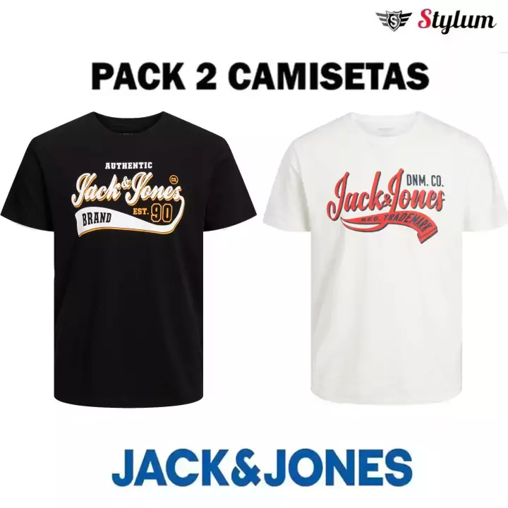 2x Camiseta Mod JJELOGO Jack & Jones 2x Camiseta Mod JJELOGO Jack & Jones