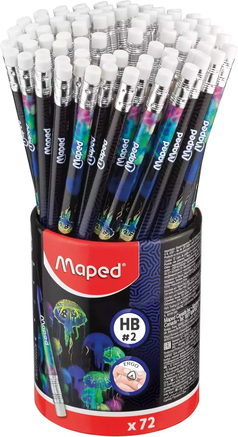 72 Lápices de grafito Maped HB#2 72 Lápices de grafito Maped HB#2