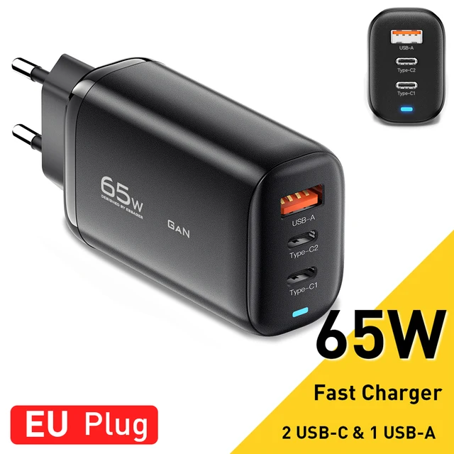 Cargador Essager 3x USB 65W Cargador Essager 3x USB 65W