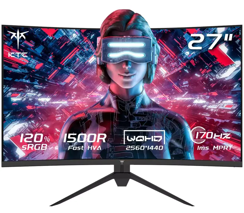 Monitor gaming curvo 27" QHD 170Hz KTC H27S17 Monitor gaming curvo 27" QHD 170Hz KTC H27S17
