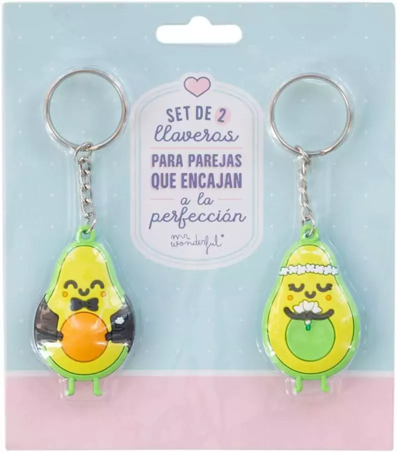 Set de 2 llaveros para parejas que encajan a la perfección Set de 2 llaveros para parejas que encajan a la perfección