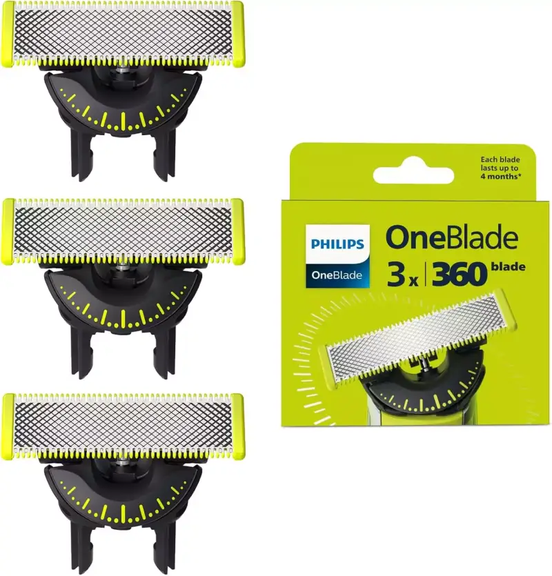 3x Recambios Cuchillas Philips OneBlade 360 3x Recambios Cuchillas Philips OneBlade 360