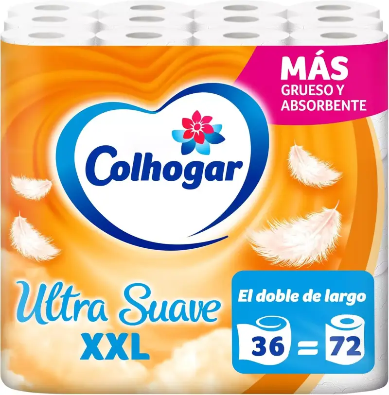 36 Rollos Colhogar Suave XXL 36 Rollos Colhogar Suave XXL