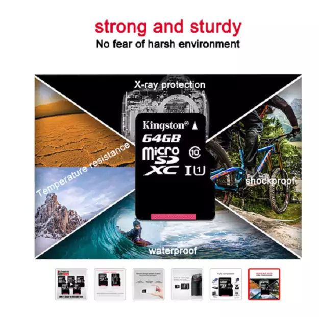 Tarjeta de memoria microSD Kingston de 64 Gb Tarjeta de memoria microSD Kingston de 64 Gb