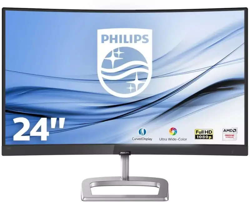 Monitor curvo de Philips de 24 pulgadas FHD 1920X1080 Monitor curvo de Philips de 24 pulgadas FHD 1920X1080