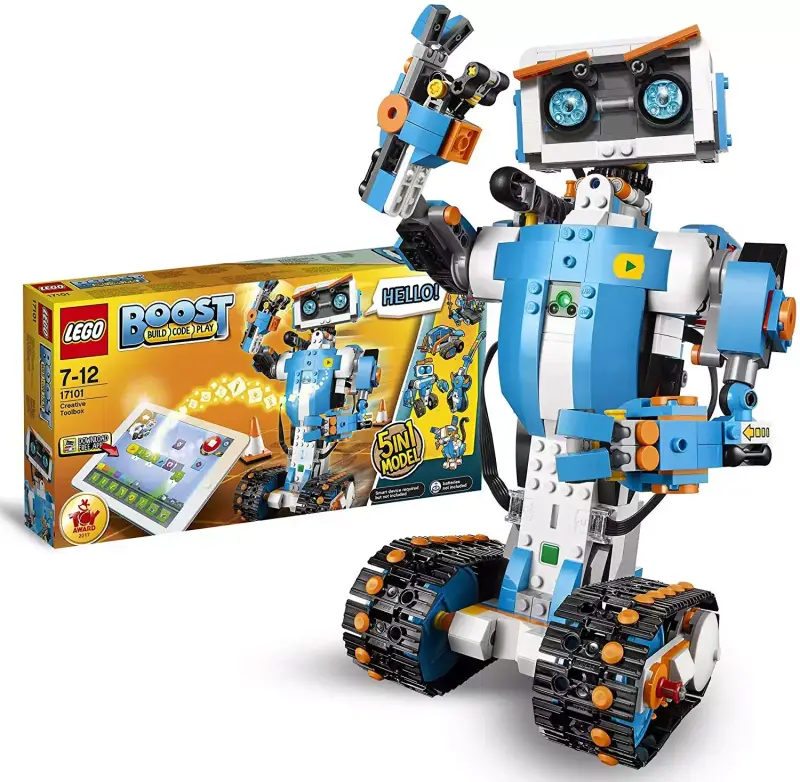Caja de Herramientas Creativas 5 en 1 con Robot de Juguete Caja de Herramientas Creativas 5 en 1 con Robot de Juguete