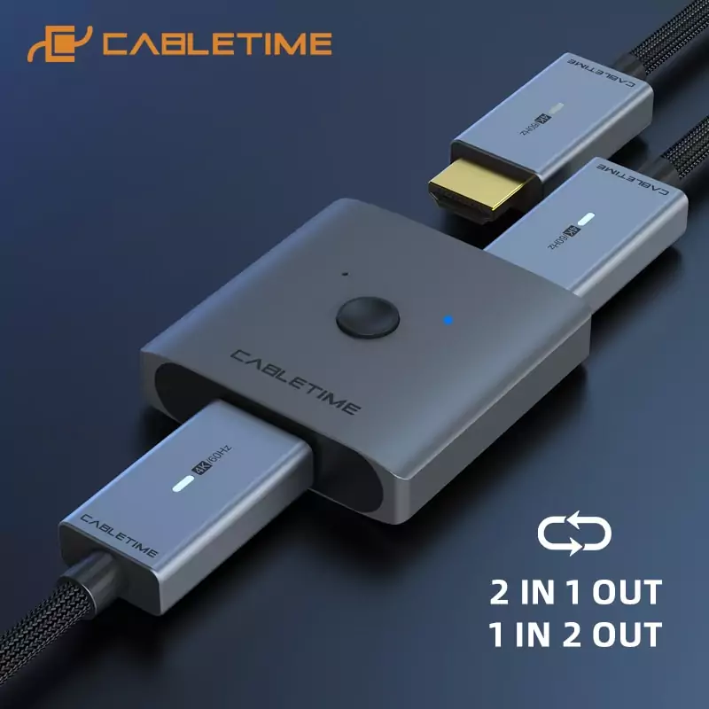 Splitter HDMI Cabletime 4K Splitter HDMI Cabletime 4K