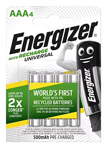 Energizer, 4 Pilas Recargables Accu AAA Energizer, 4 Pilas Recargables Accu AAA