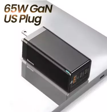 Cargador QC Baseus 65W GaN Cargador QC Baseus 65W GaN