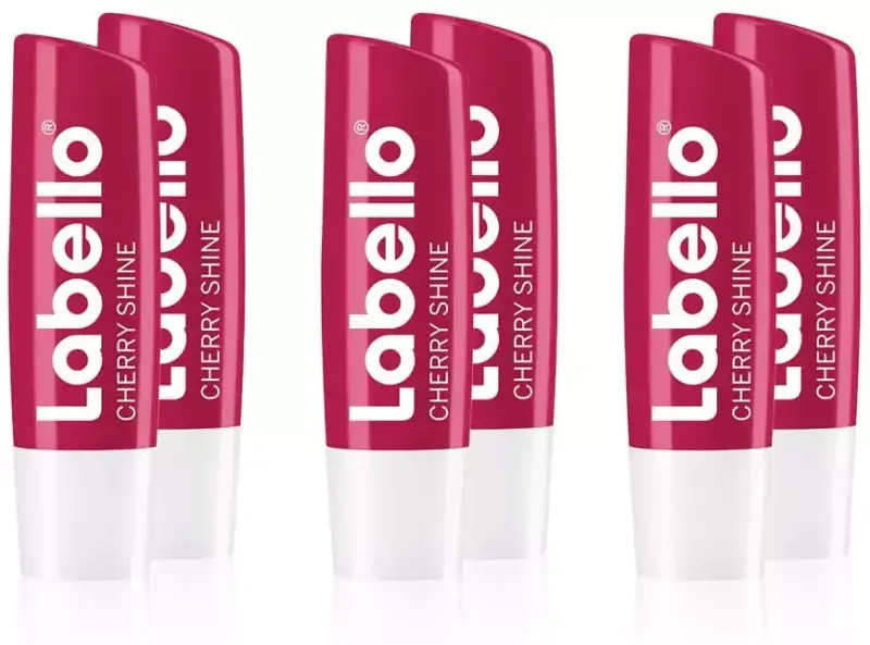Pack de 6 Bálsamos Labiales Labello Cherry Shine Pack de 6 Bálsamos Labiales Labello Cherry Shine