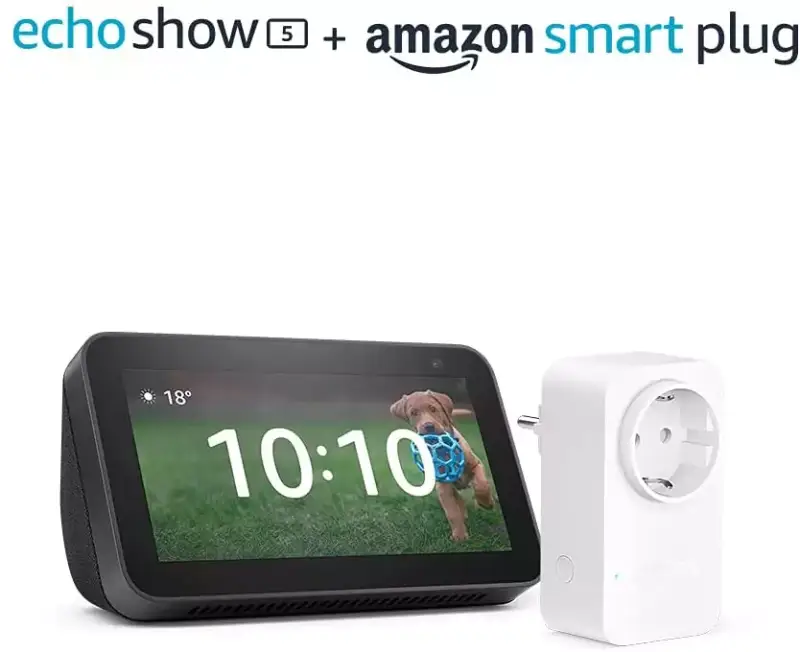 Echo Show 5 (2º Gen) + Amazon Smart Plug Echo Show 5 (2º Gen) + Amazon Smart Plug