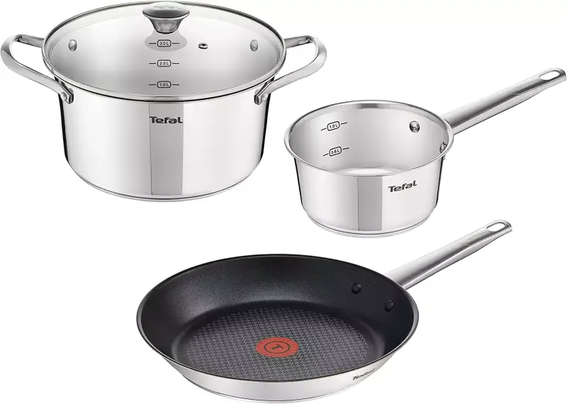 Juego de ollas y sartén de Tefal Juego de ollas y sartén de Tefal