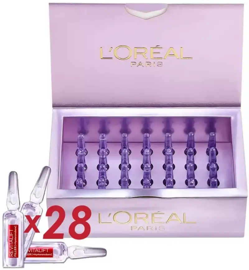 Set de 28 Ampollas Rellenadoras Antiedad L'Oréal Paris Set de 28 Ampollas Rellenadoras Antiedad L'Oréal Paris