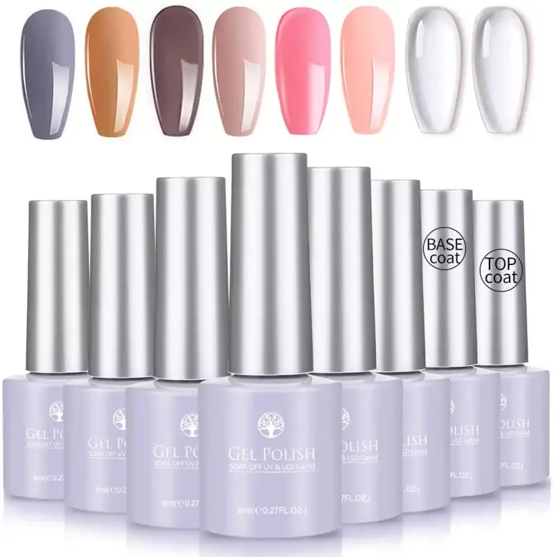 Set de 8 esmaltes de uñas Set de 8 esmaltes de uñas