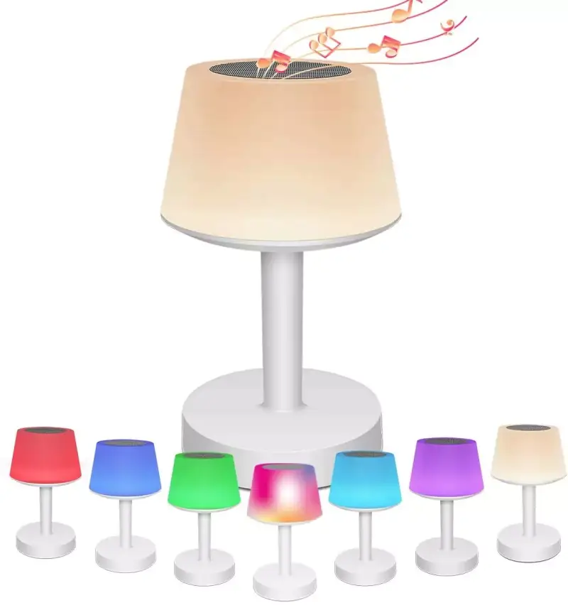 Lámpara nocturna inalámbrica con altavoz bluetooth Lámpara nocturna inalámbrica con altavoz bluetooth