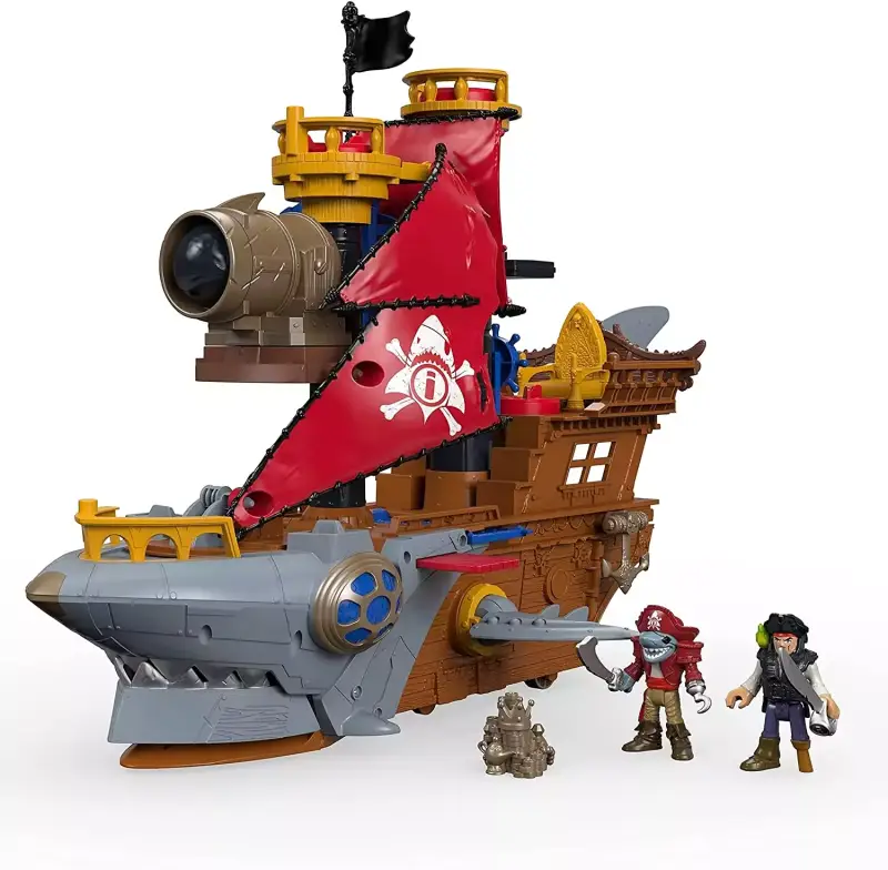 Barco Pirata Tiburón Imaginext Caribe Barco Pirata Tiburón Imaginext Caribe