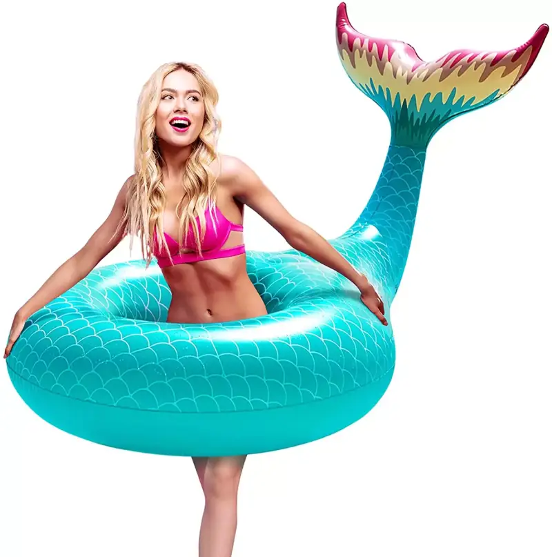Colchoneta hinchable cola de sirena Colchoneta hinchable cola de sirena