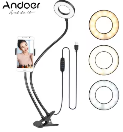 Clip Selfie con anillo de luz Clip Selfie con anillo de luz